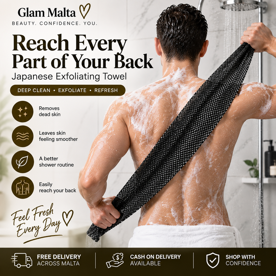 Japanese Exfoliating Bath & Back Scrub Towel